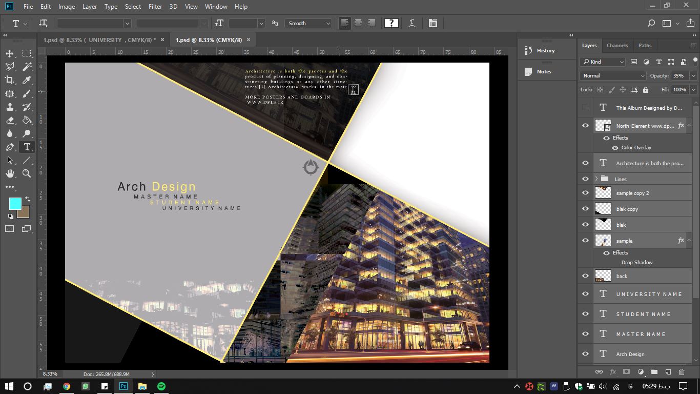 آلبوم معماری فتوشاپ 4 - دانلود آلبوم معماری لایه باز - طرح شماره ۴
