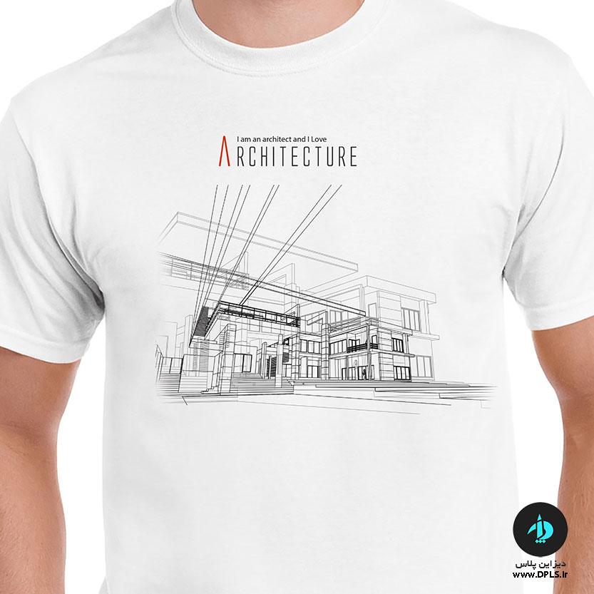 تی شرت طرح آرشیتکت 2 7 - تی شرت طرح معماری آرشیتکت ۲ - مردانه