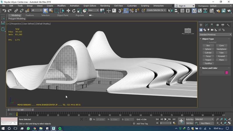 دانلود سه بعدی مرکز فرهنگی حیدر علی اف 1 - دانلود ۱۰ مدل سه بعدی ساختمانهای مشهور ایران و جهان ۳Ds Max