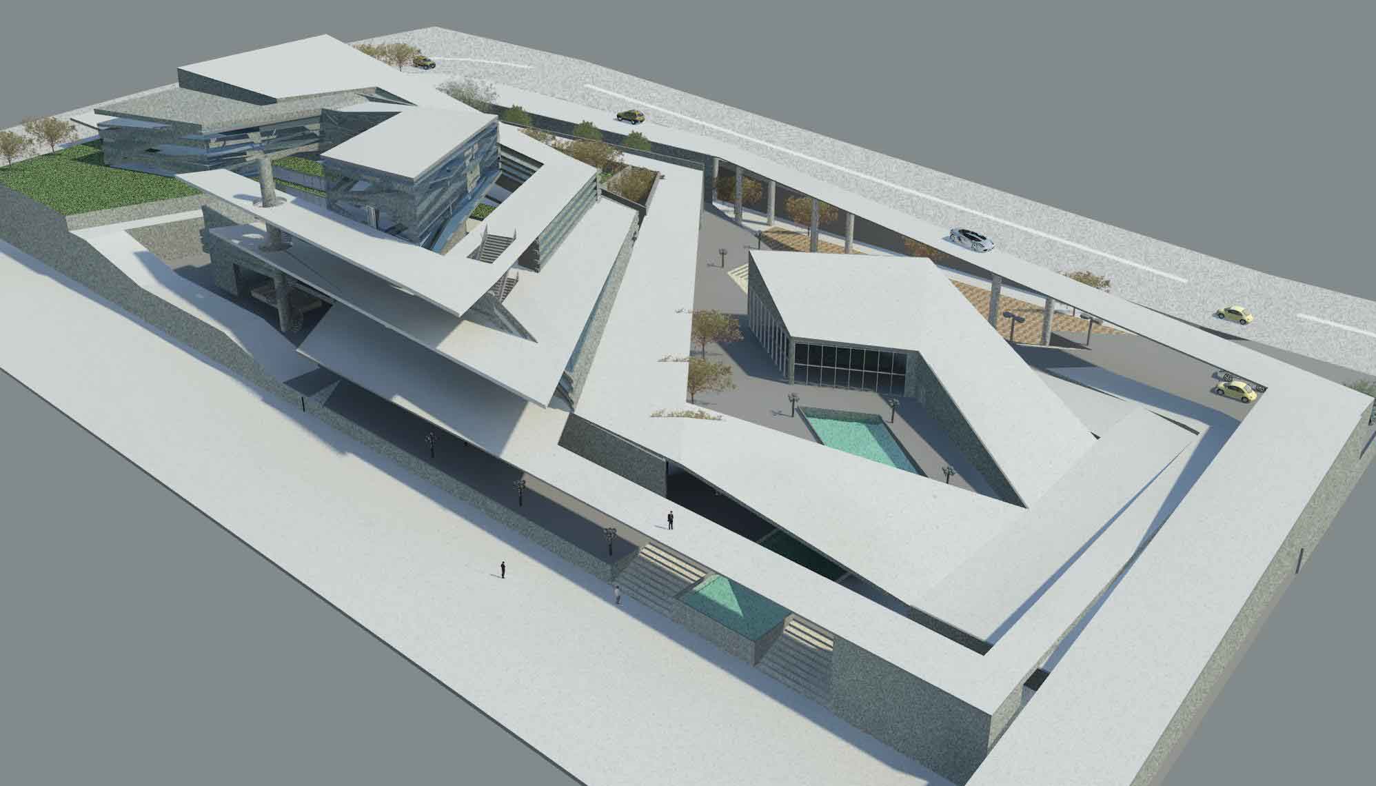 دانلود پروژه معماری موزه هنر2 - دانلود پروژه معماری موزه هنر - به همراه نقشه ، سه بعدی و جزئیات