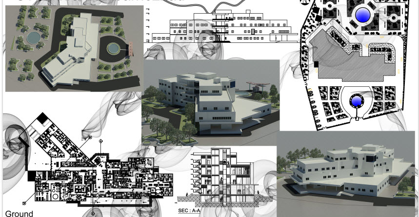 پروژه بیمارستان معماری 15 - پروژه بیمارستان معماری (۱۵)