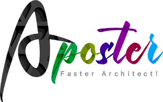 A poster logo 24 - استودیو هنر و معماری دیزاین پلاس