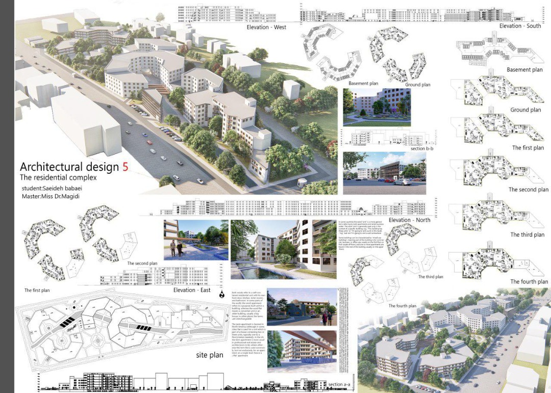 دانلود پروژه معماری مجتمع مسکونی
