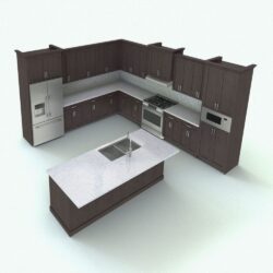 Revit Cabinet Kitchen 250x250 - Revit Cabinet Family 200 - VIP