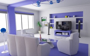 futuristic living room design interior 300x188 - دکوراسیون_آبی