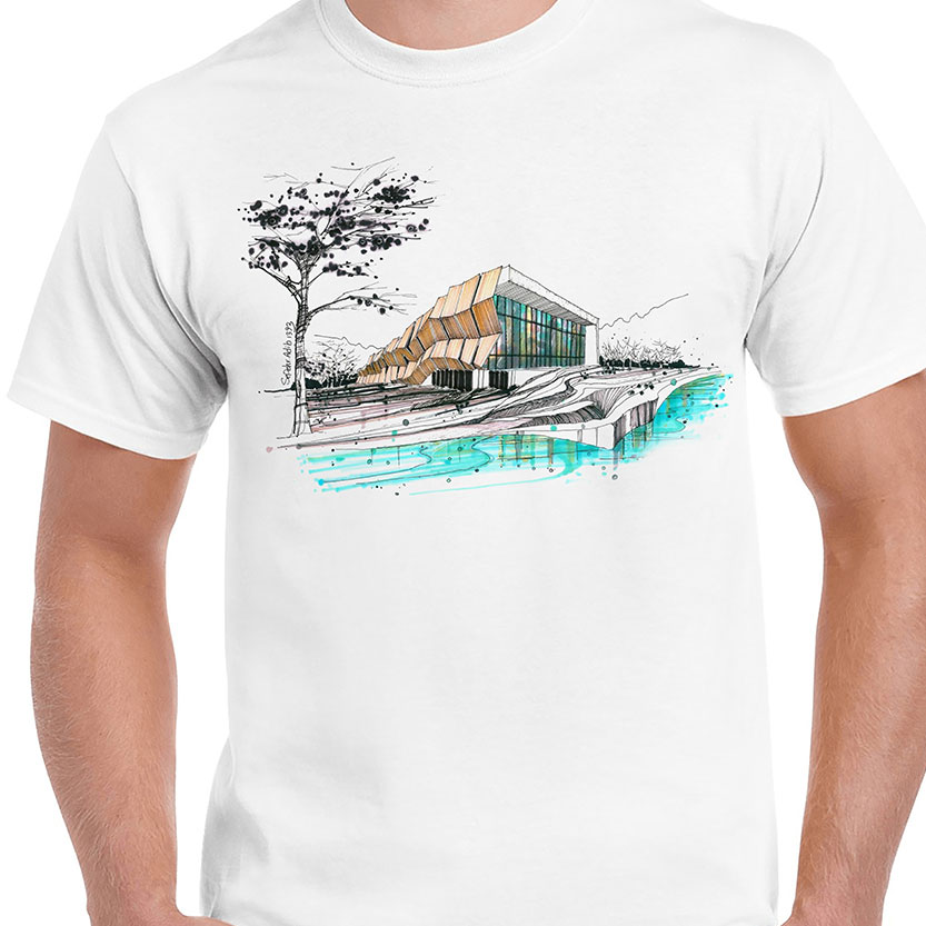 تی شرت طرح معماری (۱)