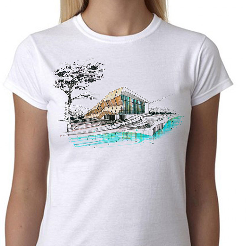 تی شرت طرح معماری (۲)