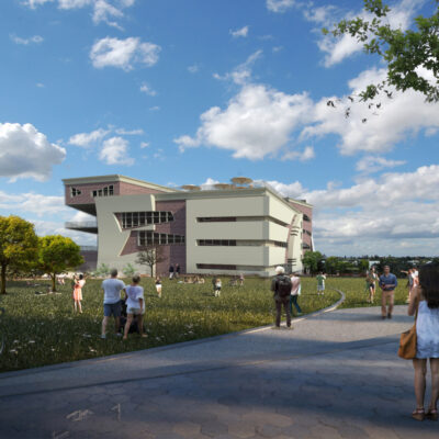 دانشکده پروژه معماری 9 400x400 - دانلود ۶ پروژه کامل دانشکده ، پلان و سه بعدی