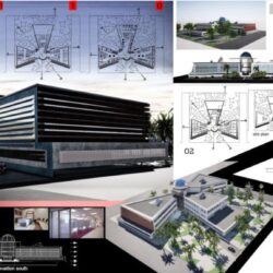 پروژه بیمارستان معماری 8 250x250 - دانلود مجموعه بزرگ ۲۰ پروژه کامل بیمارستان، پلان و سه بعدی